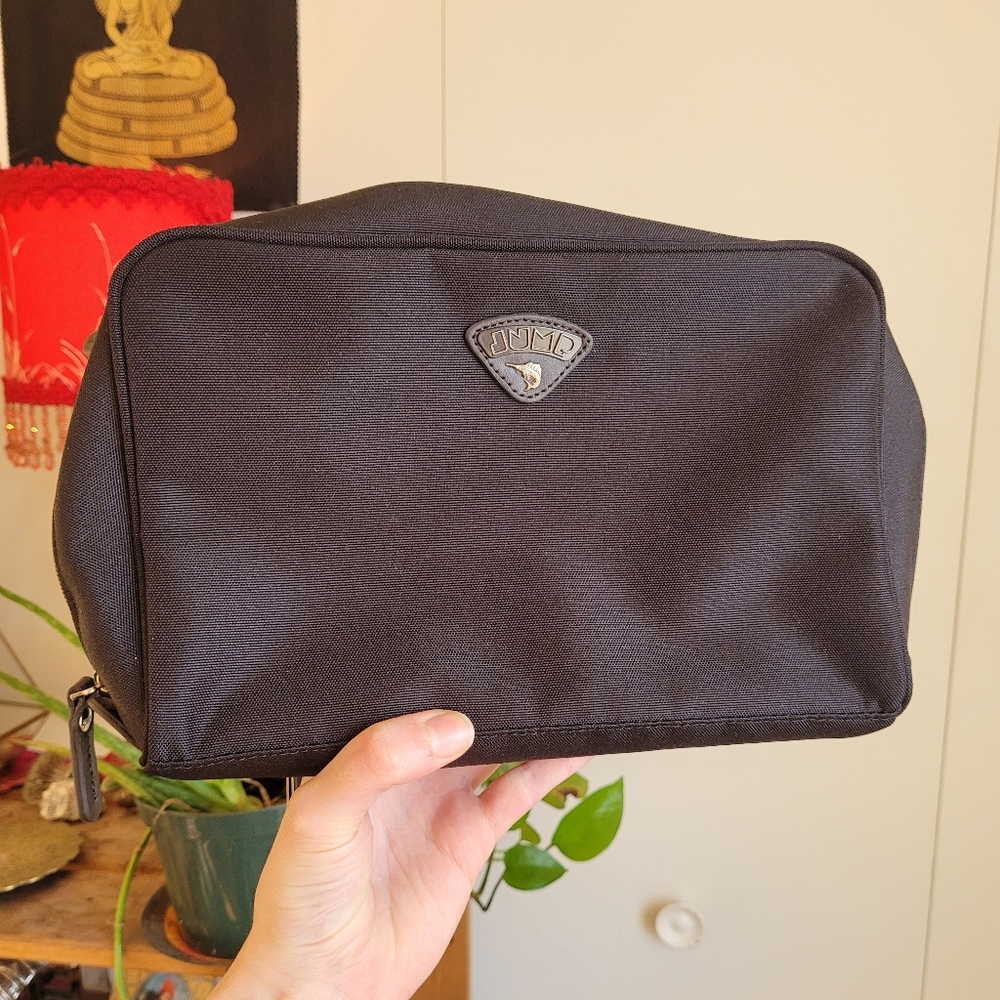 Jump paris cosmetics black multi compartments travel bag NWT